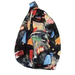 KAVU Rope Sling Bag Crossbody Backpack Space Popsicle Polyester Water Resistant